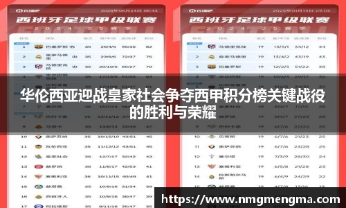 华伦西亚迎战皇家社会争夺西甲积分榜关键战役的胜利与荣耀